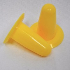 Pair of Plastic Inflation Plugs/Shell Liner Block Fit All Cow Goat Milker