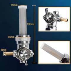 Petcock Fuel Valve 22mm Left Spigot for Harley Davidson Sportster Big Twin Dy…