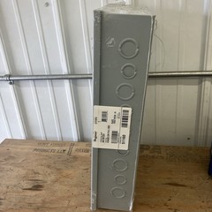 AHE18X12X4 Hoffman Carbon Steel Electrical Enclosure Hinged Cover WITH PANEL