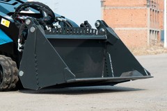 4-in-1 Bucket Attachment for Mini Skid Steer Fits TYPHON STOMP X1300 & STOMP 509