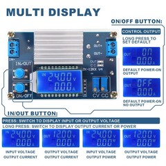 Adjustable DC Buck Converter 1.2V32V 12A Power Supply for Solar, RV, Golf Cart