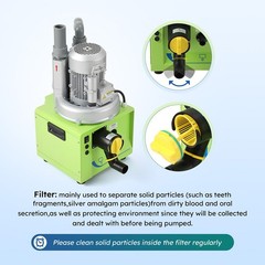 Professional Dental Vacuum System GS-02 600L/min -13KPa for 2-3 Chairs 110V