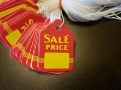 1000 Sale Price Red Yellow Tags With String Merchandise Garment Hang Coupon Sm