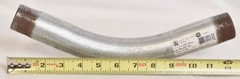 3 Count 1-1/4″ Rigid Conduit 45 Degree Elbow Galvanized Steel