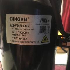 QINGAN YZG- V043FY8D2 115V 60Hz 1PH LRA :20A R32 Compressor