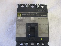 Square D Thermal Magnetic Circuit Breaker 30A 3 Pole FAL34030 Ser 2