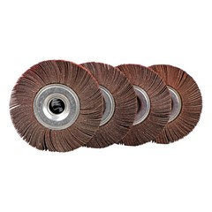 6″ x 2″ x 1″ Unmounted Flap Wheels Variety Pack – One Each: 40, 60, 80, 120 Grit