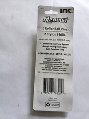 Inc. R-2 Blast Roller Ball Pens 2 ct. Assorted Color Blue Green NOS UNOPENED