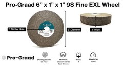 EXL Deburring Wheel – 6″ X 1″ X 1″ 9S Fine Grit – Silicon Carbide – Metal Deburr