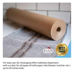 Brown Freezer Paper Roll 24″ X 1800″ (150 Feet) – Usa-Made Freezer Paper for Mea