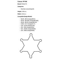 Perfect Fit Tan Leather 6 Point Star Belt Badge Clip Badge Holder Sheriff B812