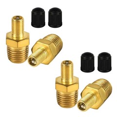 Portable Air Inflator Adapter 1/4″ NPT (M) to Standard for Schrader Valve (M)