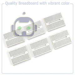 6pcs White Breadboard SYB-170 Tie-points Solderless Prototype PCB Circuit Board