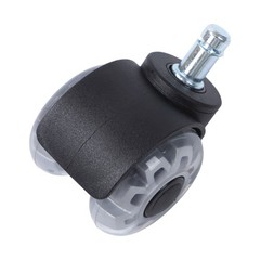 5 Pack Office Chair Wheels Replacement Rubber Chair Casters 360° Swivel 2 Inch