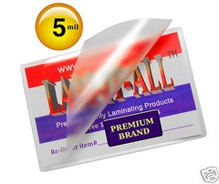 LAM-IT-ALL Hot Laminating Pouches 2-1/2 x 3-5/8 School Card [pack of 100] 5 Mil