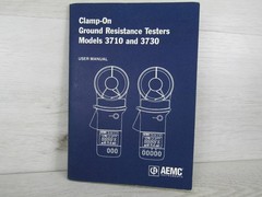 AEMC Clamp-On Ground Resistance Tester 3710 Auto-Ranging Hold Function Clamp