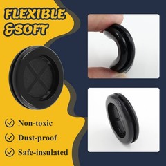 Rubber Grommets Firewall Hole Plug Wire Protection 1-1/2 in Hole 6 Pcs