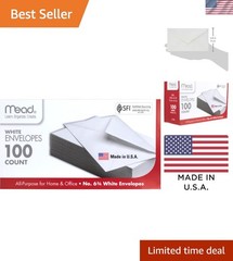 100PK White Security Envelopes 6 3/4” – Perfect for Business and Personal Use