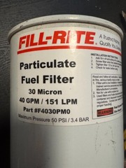 NEW OLD STOCK! FILL-RITE 30 MICRON 40GPM/151LPM PARTICULATE FUEL FILTER F4030PM0