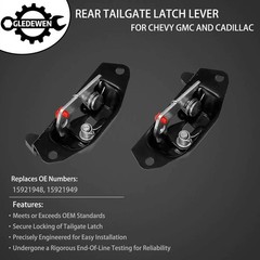 Left & Right Tailgate Latch Lever Rear Gate Lock 1999-07 Chevy Silverado Sierra