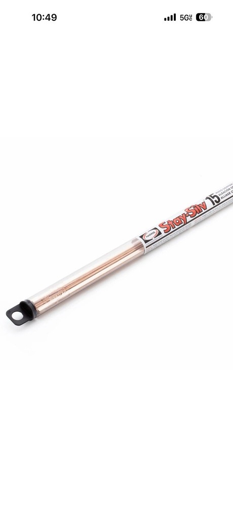 Stay-Silv 15% Flat Brazing Rods – 1 lb Tube (28 Sticks) New