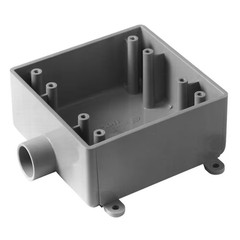 2-Gang 32 Cu. In. 1/2 In. Electrical PVC Type 2FSE FS Box (E9802D-5-HD)