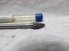 Tree SF3x6 Carbide Burr 1/4″ Shaft 3/8″x3/4″ 6″ Long