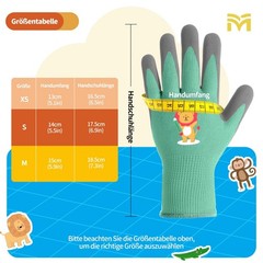3 Pairs Kids Work Gloves Gardening Gloves Children for 810 Years, Slip…