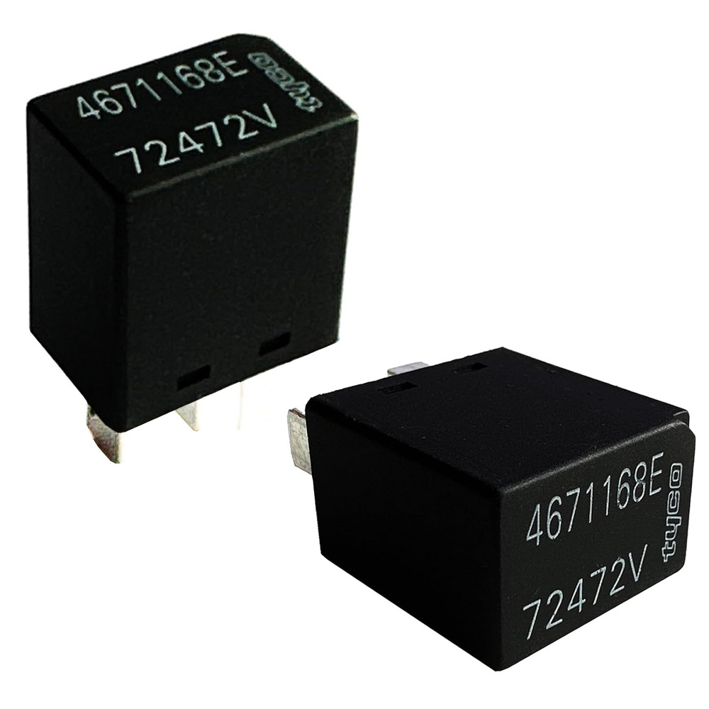 2Pcs 4671168E 72472V Automotive Relay 12VDC 5-Pin，Easy Installation