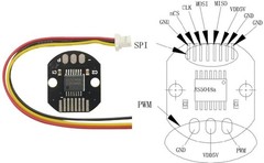 AS5048A Magnetic Encoder PWM and SPI Interface 14bit High Precision Magnetic …