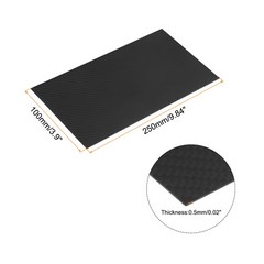 Carbon Fiber Sheet 250×100×0.5mm Matte Surface Twill Weave Panel Sheet