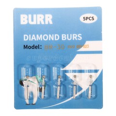 50Pcs Dental Diamond Ball Round Burs FG 1.6mm for High Speed Handpiece BR-30 SA