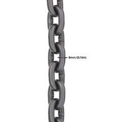 5/16 In (8mm) G80 Adjustable Chain Sling 10ft 5T Grab Hooks