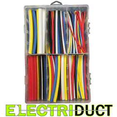 Heat Shrink Boxed KITS – 180 Pieces – 2:1 – Rainbow – Electriduct