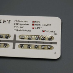 10/20/50 Packs Metal Separable Dental Orthodontic Mini 018/022 Bracket Hook