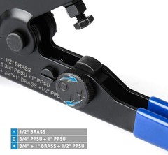 Versatile iCrimp PEX-1210C Decrimping Tool for 1/2, 3/4, and 1-Inch Copper Rings