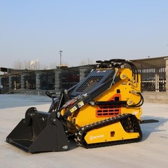New Skid Steer Loader 24HP 4-in-1 Bucket 3-stage hydraulic pump Free Shipping