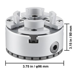 VEVOR KP96 Lathe Chuck 4-Jaw 3.75in Diameter Self-centering Grinding Milling