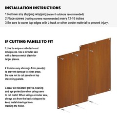 Blulu 6 Pcs Steel Rustic Corrugated Metal Sheets Wainscoting Panels for Wall …