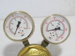 Brooklyn N.Y. S-S Gauge Regulator Valve NOS w/ Wika Gauges 4000 PSi + 30 PSi
