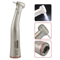 Dental 1:5 Increasing Contra Angle Optic LED Handpiece Fit Electric Motor