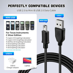 Ti 84 Plus ce Charger, ti84 Plus ce Charger Cable for Texas Instruments Calculat