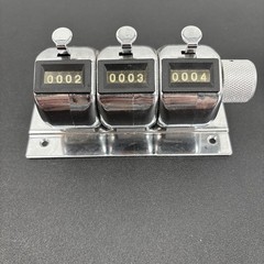 3-Unit Tally Counter Desk Mount Stand Multiple Unit Counter
