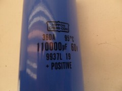 Nippon 36DA Capacitor 110000uf 60v