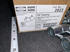 Set Screw EMT Couplers 3/4″ unused COUPLINGs 25 pack Hubbell Raco 2023
