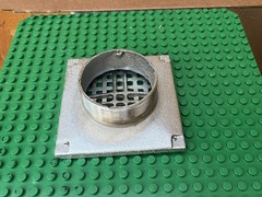 Smith Square Nickel Bronze Grate Floor Drain Shown In Pictures