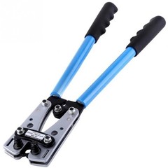 2 Piece Battery Cable Lug Crimping Tool Wire Crimper Tool with Cable Cutter US
