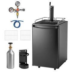 Full Size 5.4 Cu.Ft, Beer Kegerator with CO2 Tank Included, Draft Beer Dispenser
