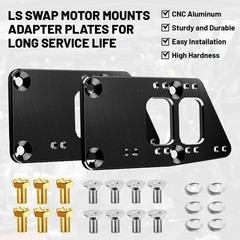 for LS Swap Motor Mounts Adapter Plates – for SBC Vehicle to LS Engine Adjust…