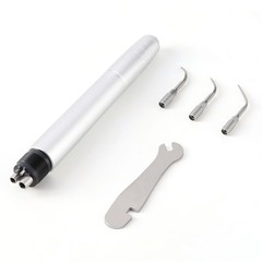 AZDENT Dental Ultrasonic Air Perio Scaler Handpiece Hygienist 2 /4Holes 3 Tips
